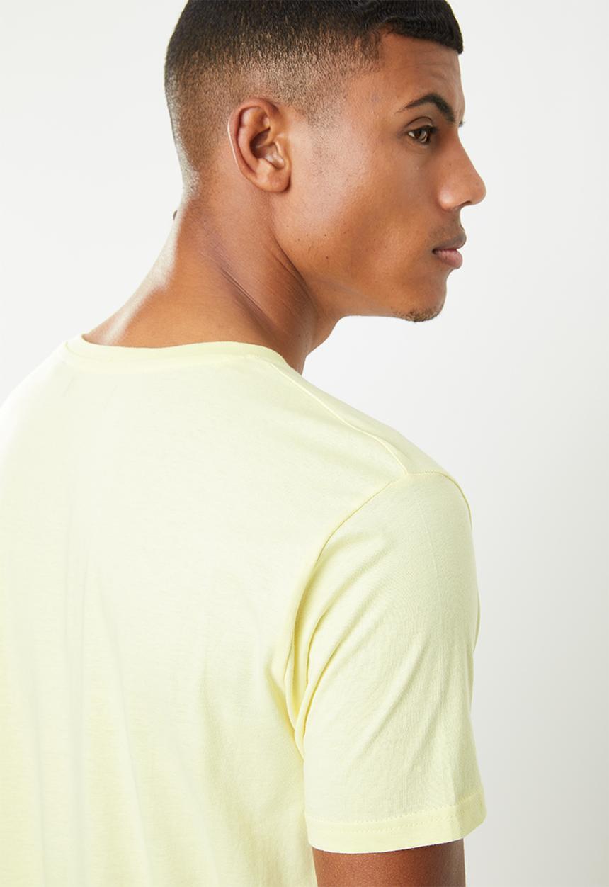 Brave Soul - Harrele longer length tee - yellow