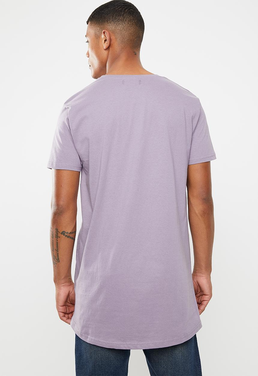 Brave Soul - Harrele longer length tee - purple