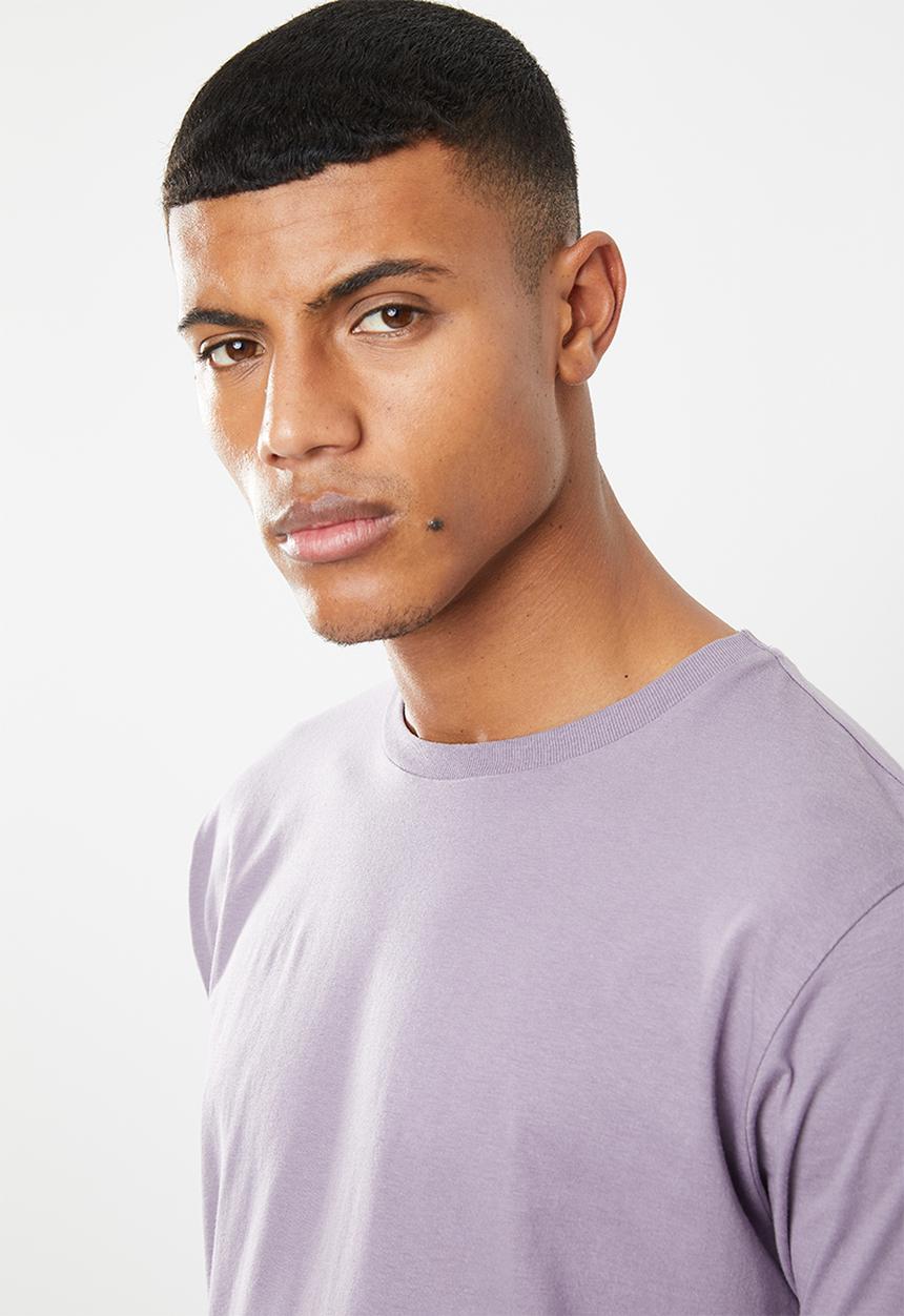 Brave Soul - Harrele longer length tee - purple