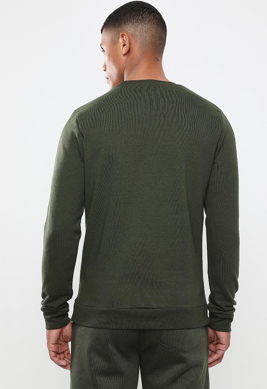 Brave Soul - Codex crew neck sweater - khaki