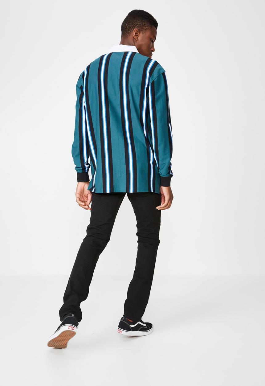 Cotton On - Rugby long sleeve polo - multi 
