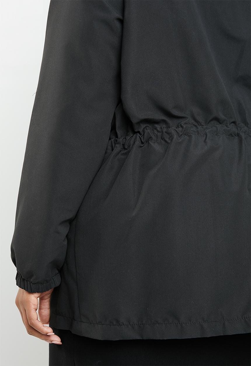 STYLE REPUBLIC PLUS - Tape detail parka - black