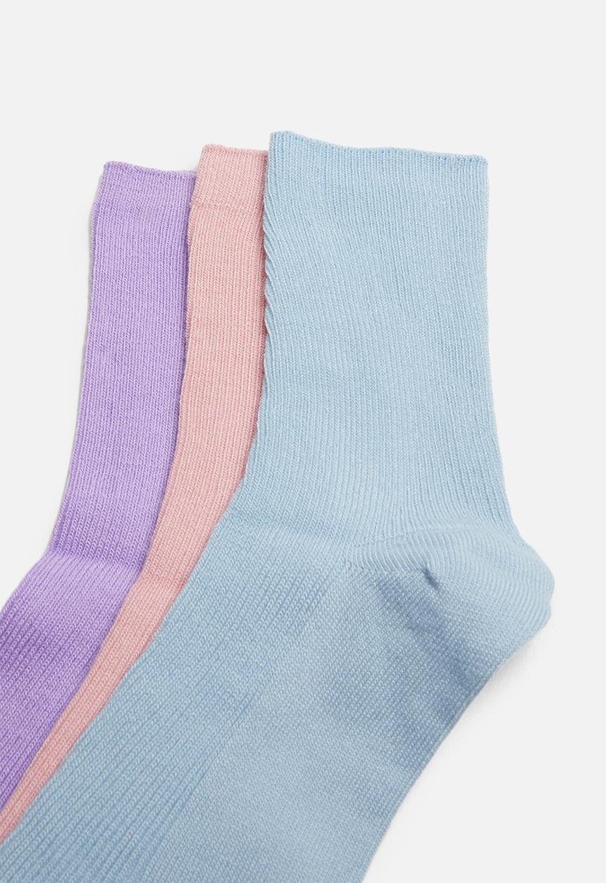 Superbalist - 3 pack cotton ankle socks - multi