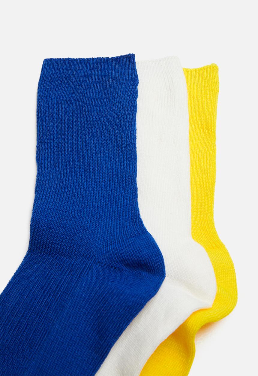 Superbalist - 3 pack cotton ankle socks - multi