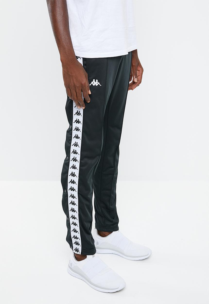 KAPPA - Banda astoria snap pant - black & white
