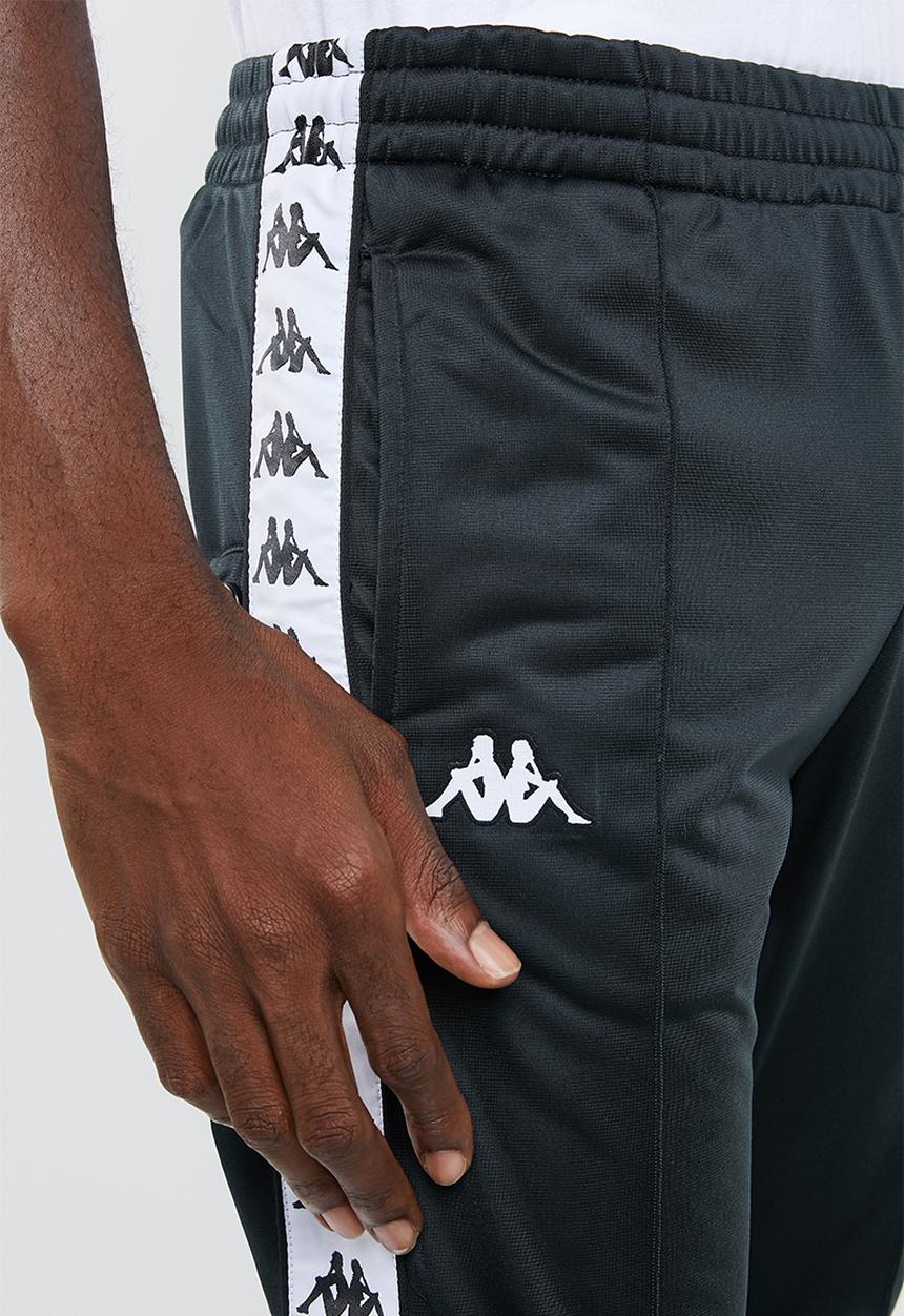 KAPPA - Banda astoria snap pant - black & white