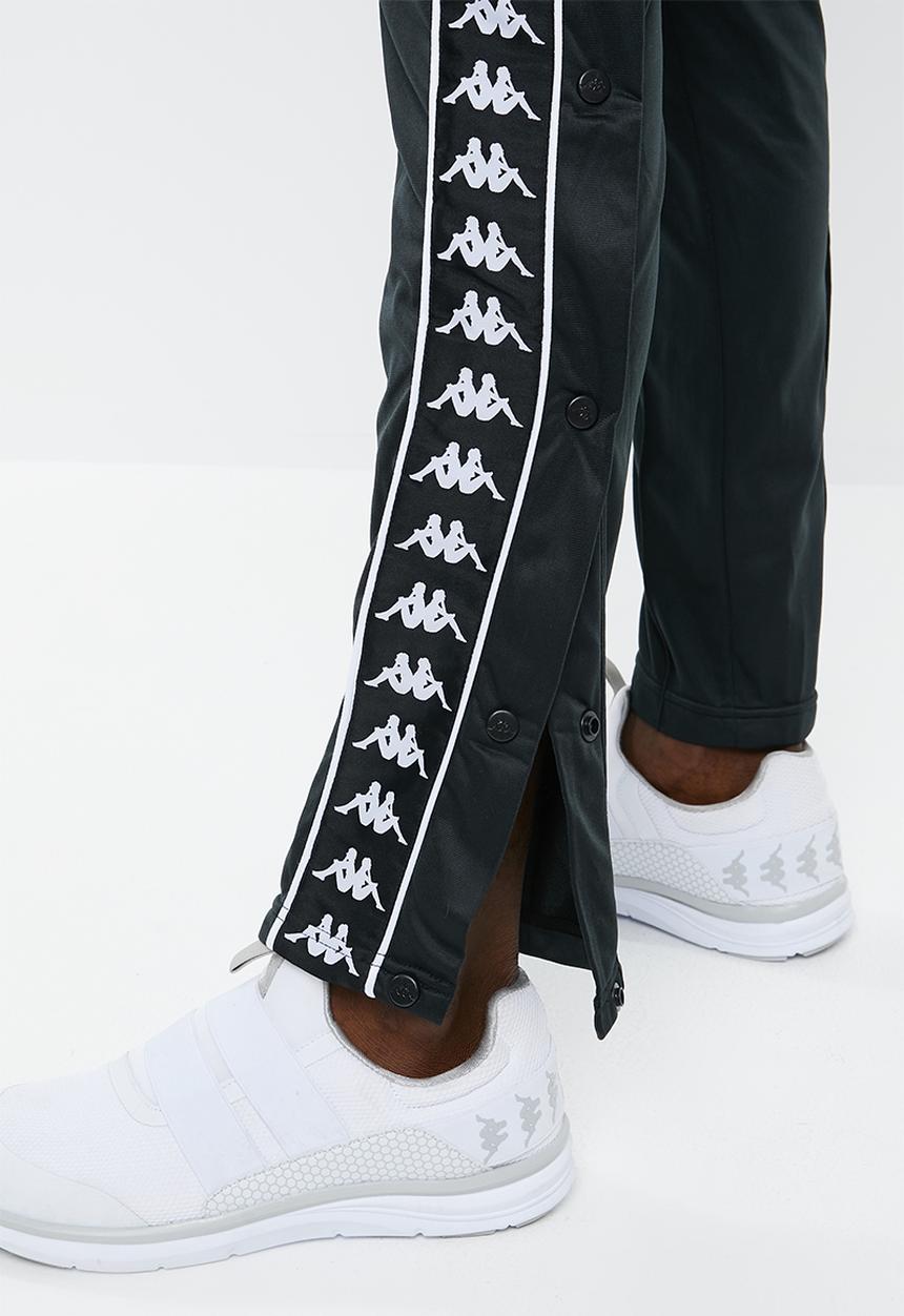 KAPPA - Banda astoria snap pant - black & white