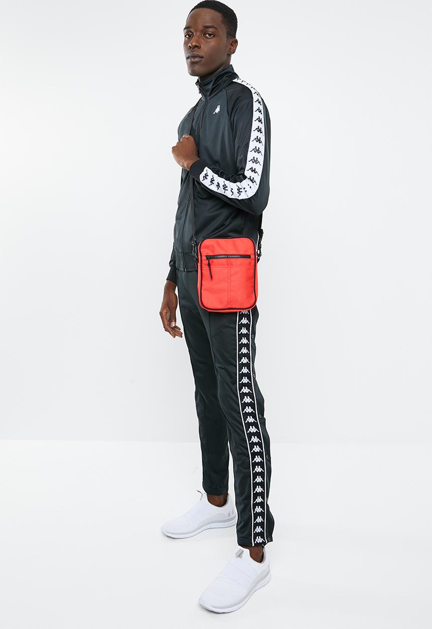 KAPPA - Banda astoria snap pant - black & white