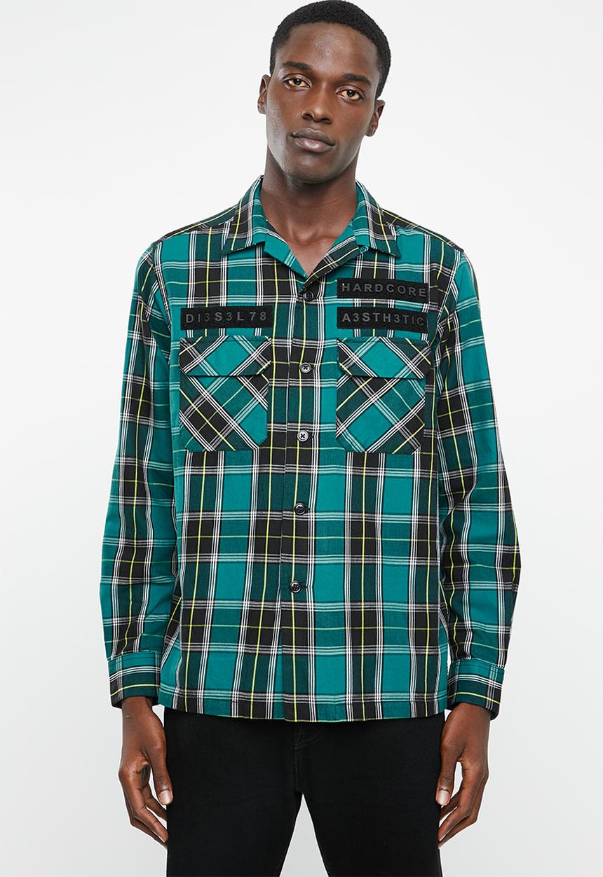 Diesel  - S-takeshi long sleeve check shirt - multi