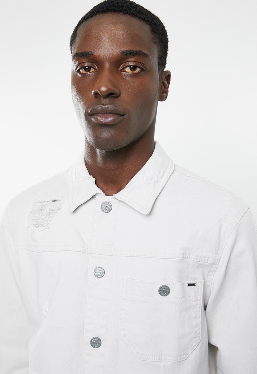 Only & Sons - Paw trucker jacket - grey