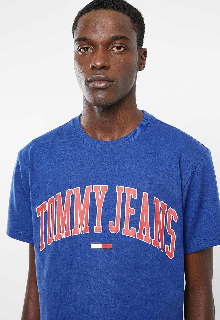 Tommy Hilfiger - Tjm collegiate logo tee - blue