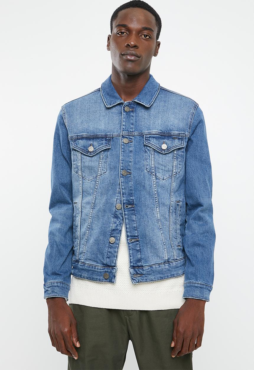 Only & Sons - Coin trucker blue pk 2056  - blue