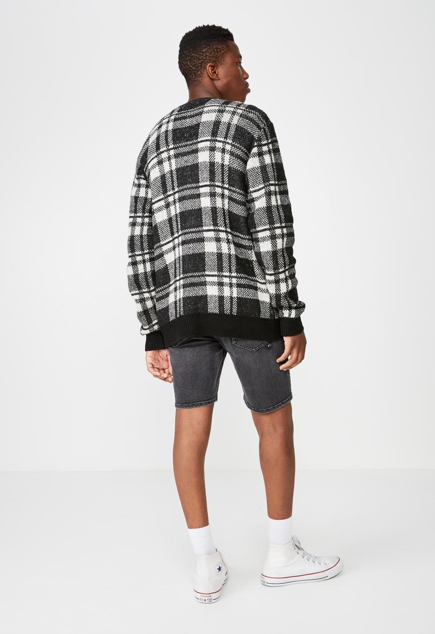 Cotton On - Combi cardi - black & white 