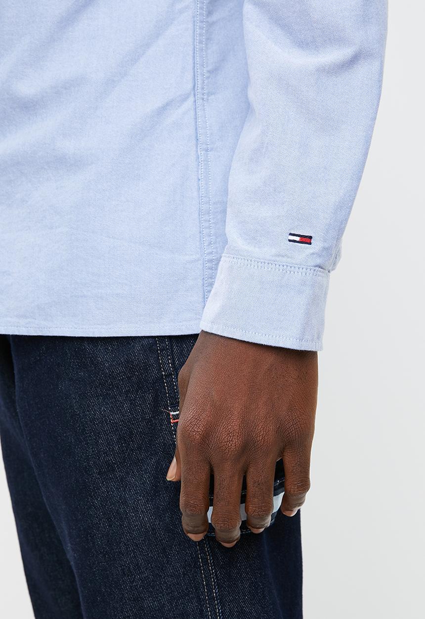 Tommy Hilfiger - Tjm placement stripe woven shirt - blue