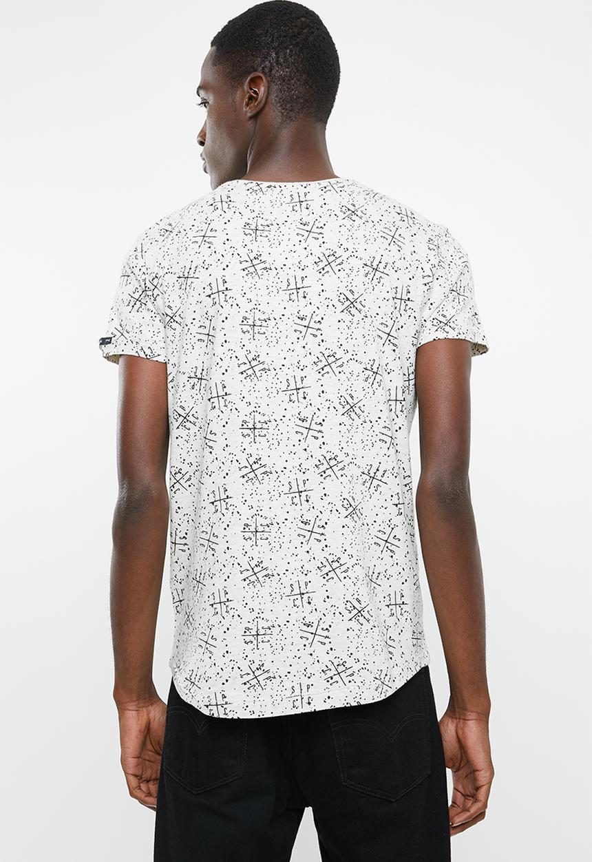S.P.C.C - The pollock tee - off white & black 