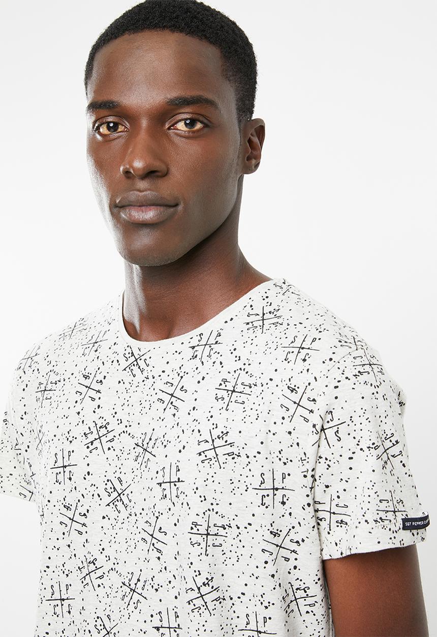 S.P.C.C - The pollock tee - off white & black 