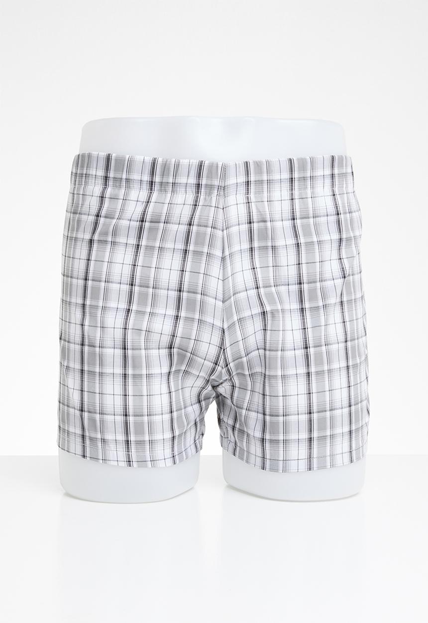 STYLE REPUBLIC - 2 pack boxer shorts - black & grey