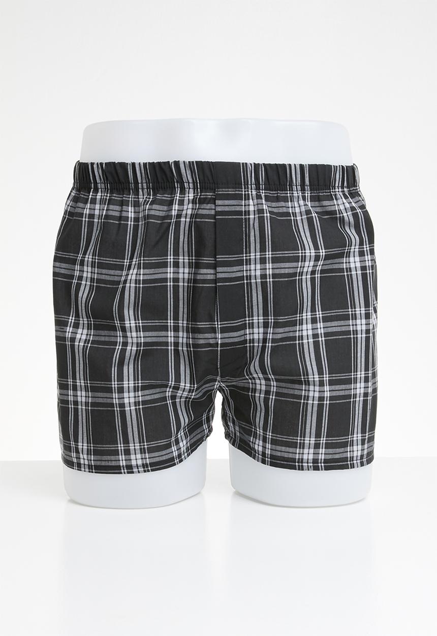 STYLE REPUBLIC - Boxers shorts - black & grey