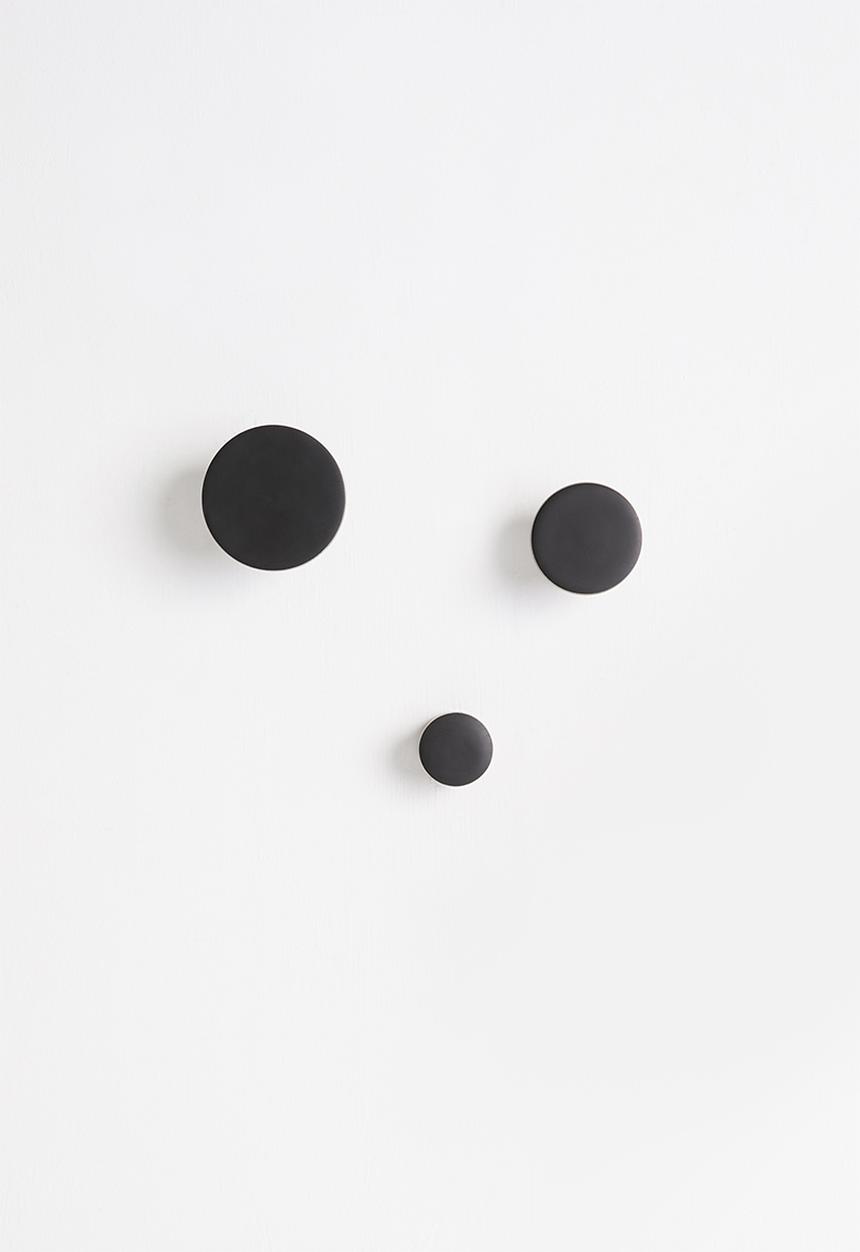 Sixth Floor - Mika hooks set of 3 - black