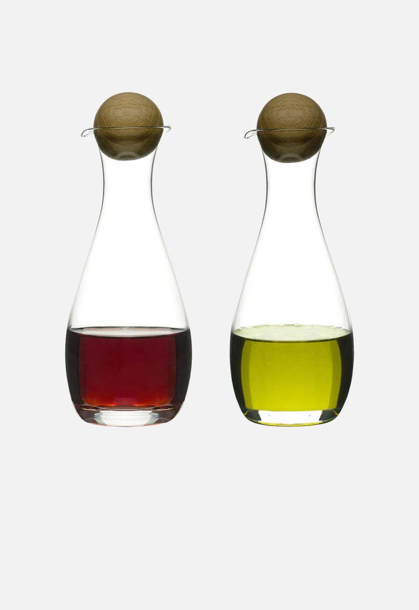 Sagaform - Oil & vinegar bottles with oak stoppers
