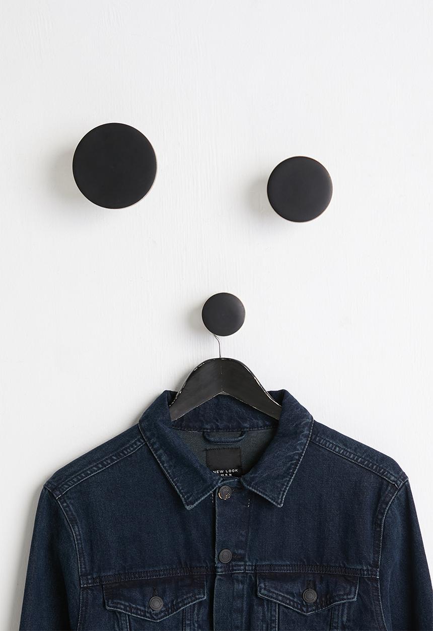 Sixth Floor - Mika hooks set of 3 - black