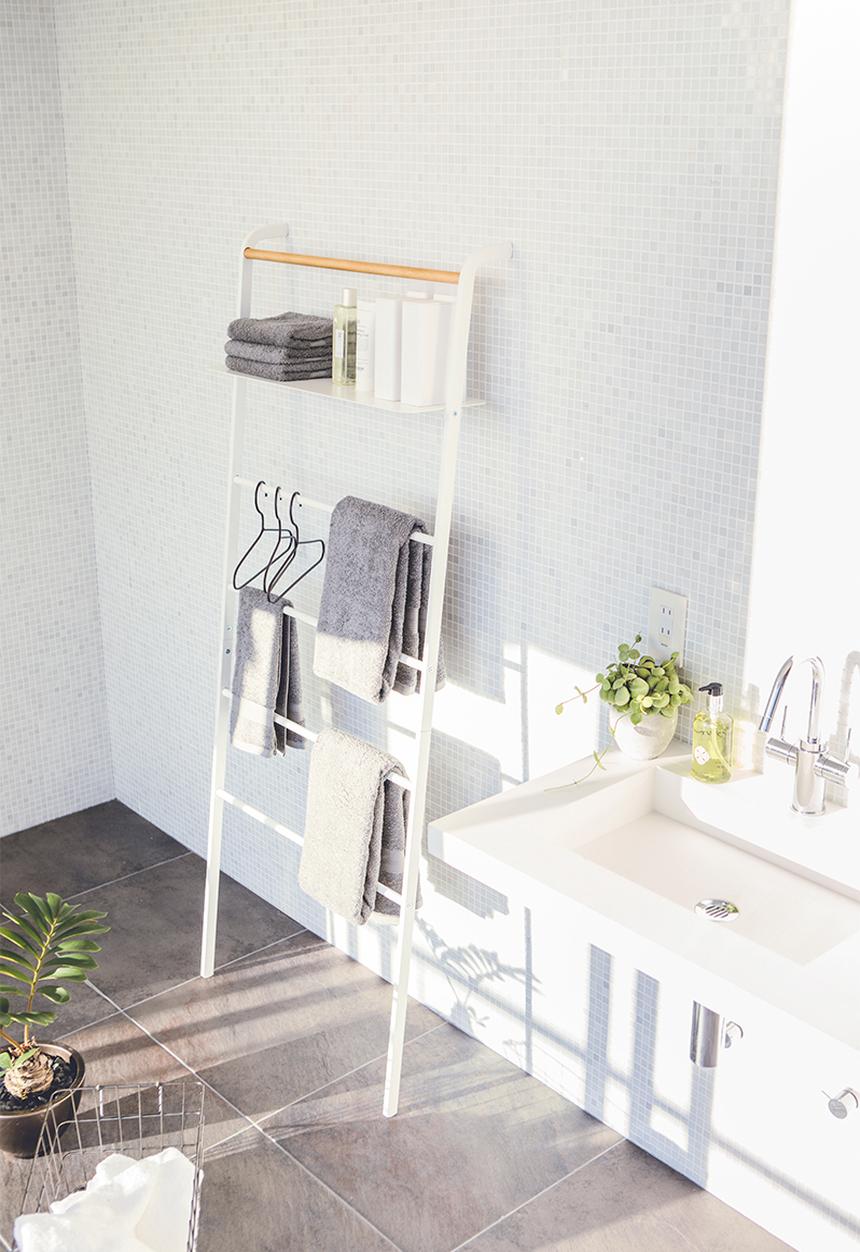 Yamazaki - Tower ladder hanger wide - white