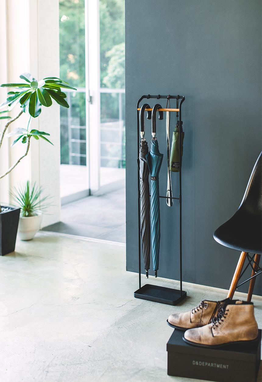 Yamazaki - Tower hanging umbrella stand - black