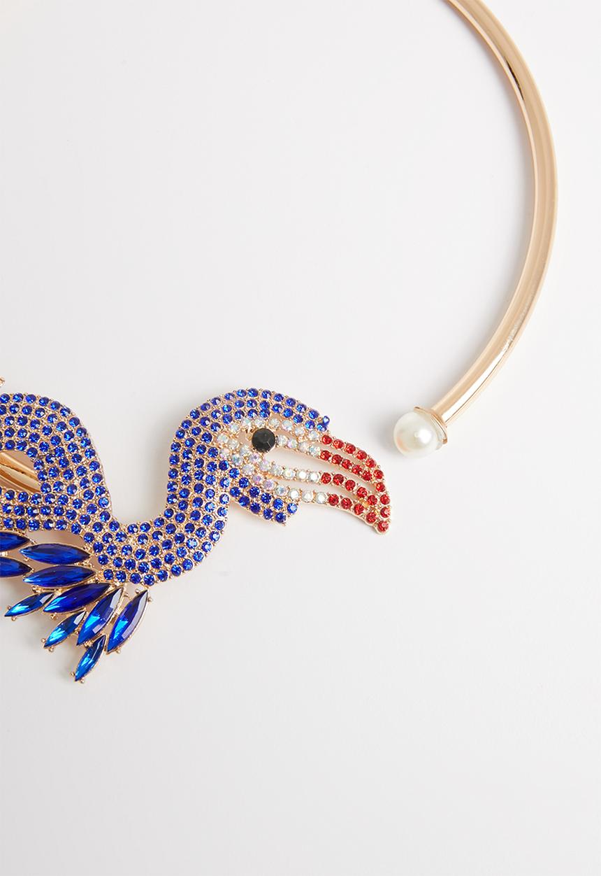STYLE REPUBLIC - Toucan bird choker-multi