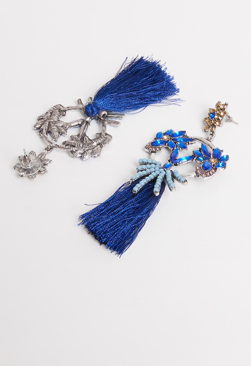 STYLE REPUBLIC - Willow tassel earrings - blue