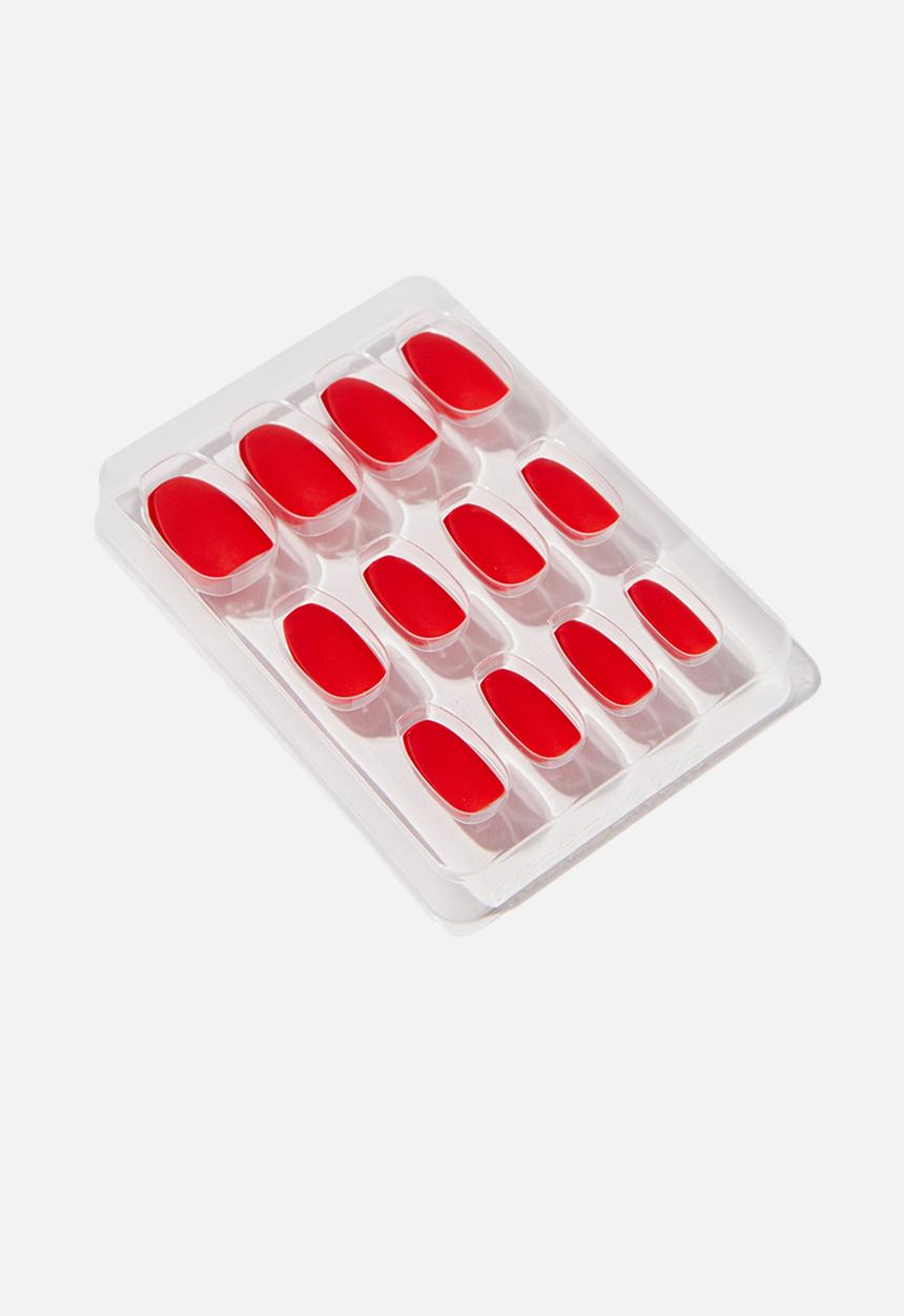 Cotton On - Rubi stick on nails - matte red