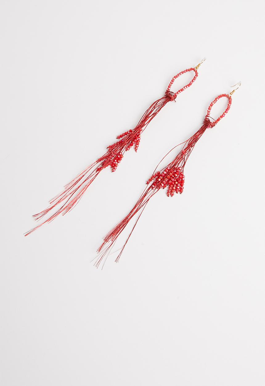 STYLE REPUBLIC - Lois beaded earrings-red
