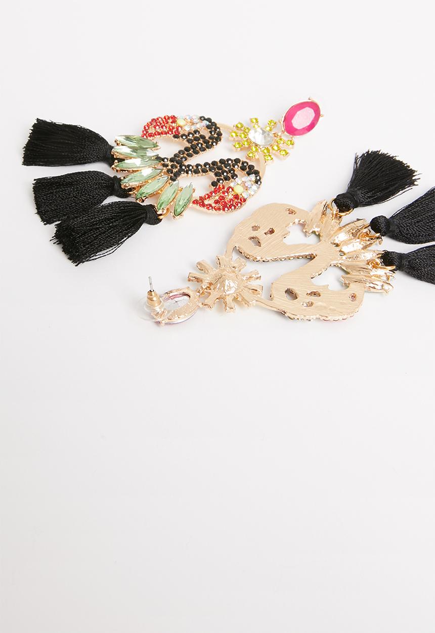 STYLE REPUBLIC - Terri tassel earrings-multi