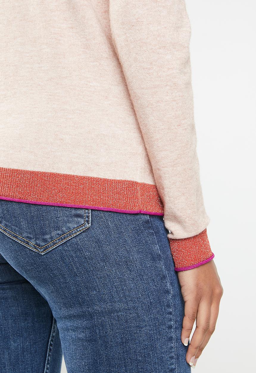 Vero Moda - Karis long sleeve o-neck knit - pink