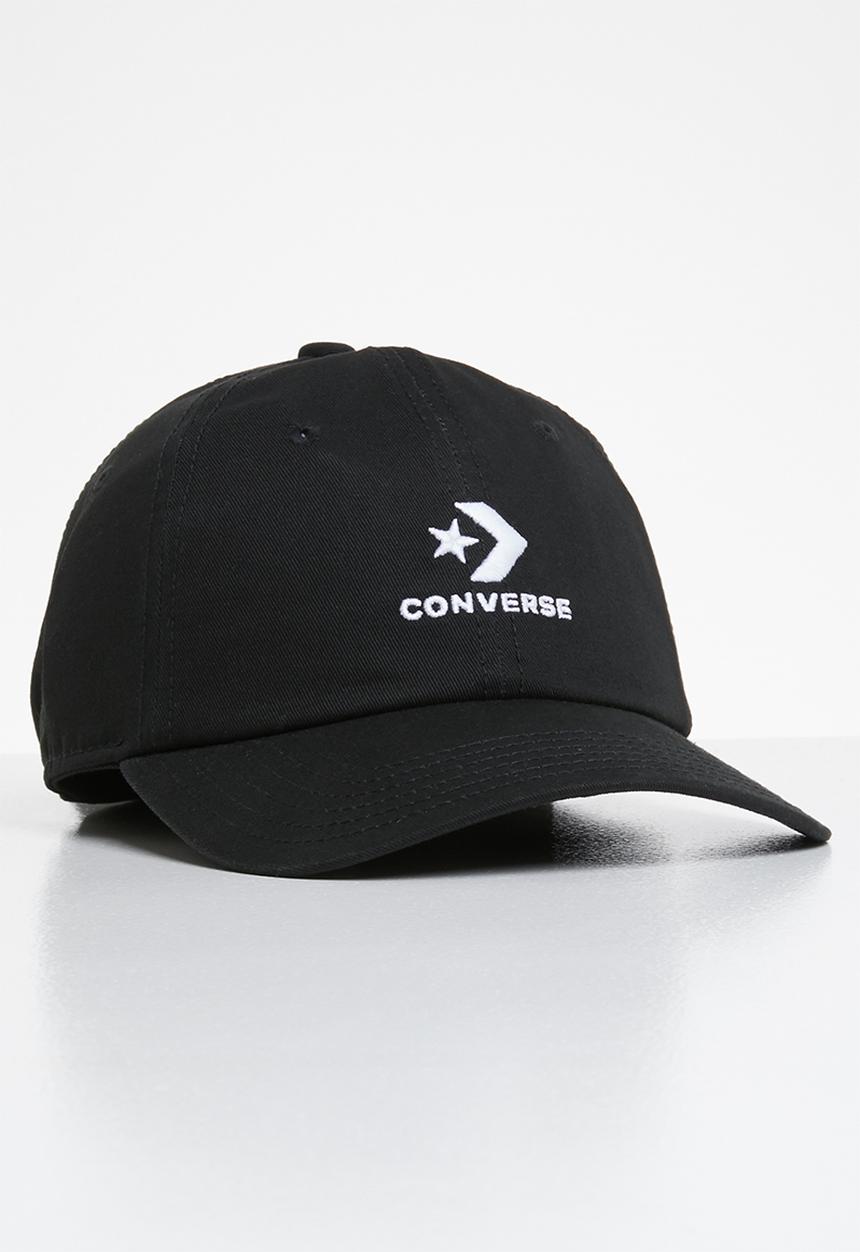 Converse - Lock up baseball cap - black & white