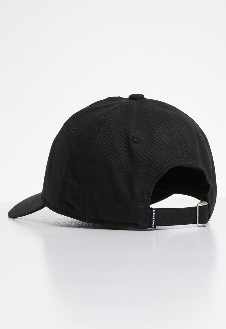 Converse - Lock up baseball cap - black & white
