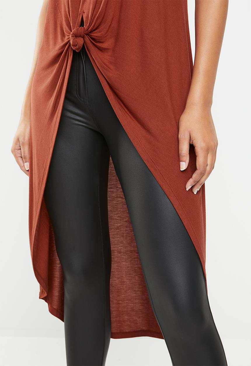 Forever21 - Wrap over high low top - rust