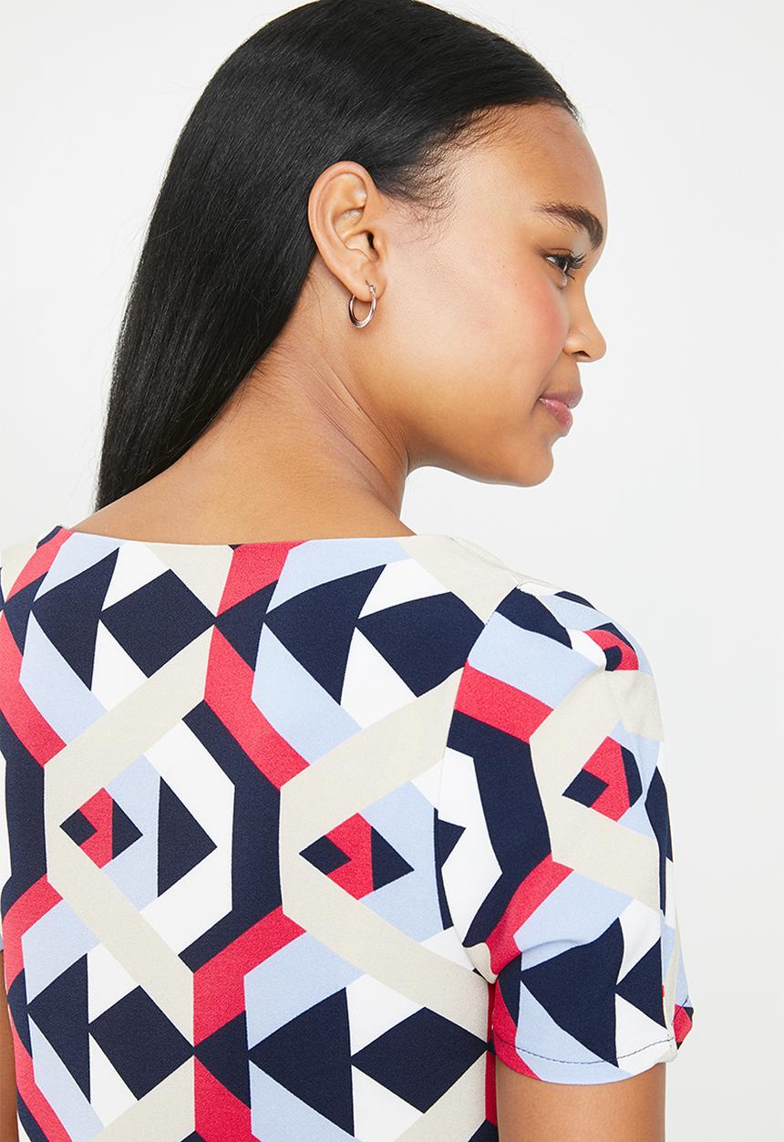 edit - Shift dress - multi