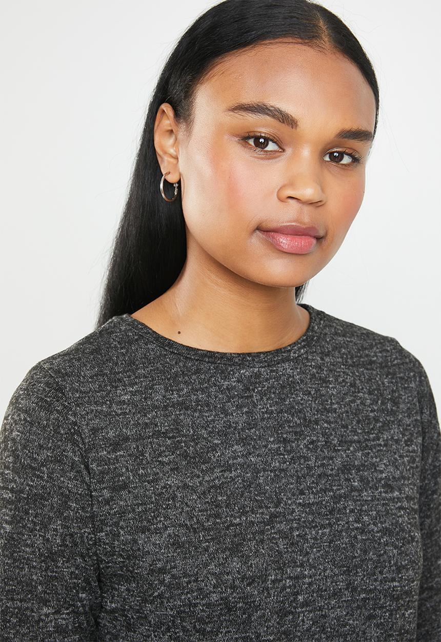 edit - Drawcord dress - charcoal