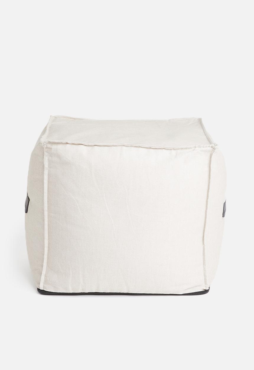 Sixth Floor - Twill ottoman - natural