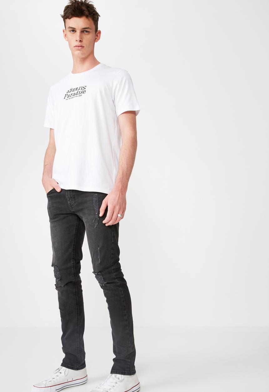 Cotton On - Tbar short sleeve urban tee - white