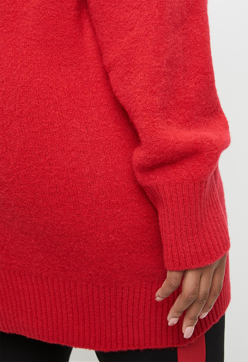 STYLE REPUBLIC PLUS - Oversized knit jersey - red