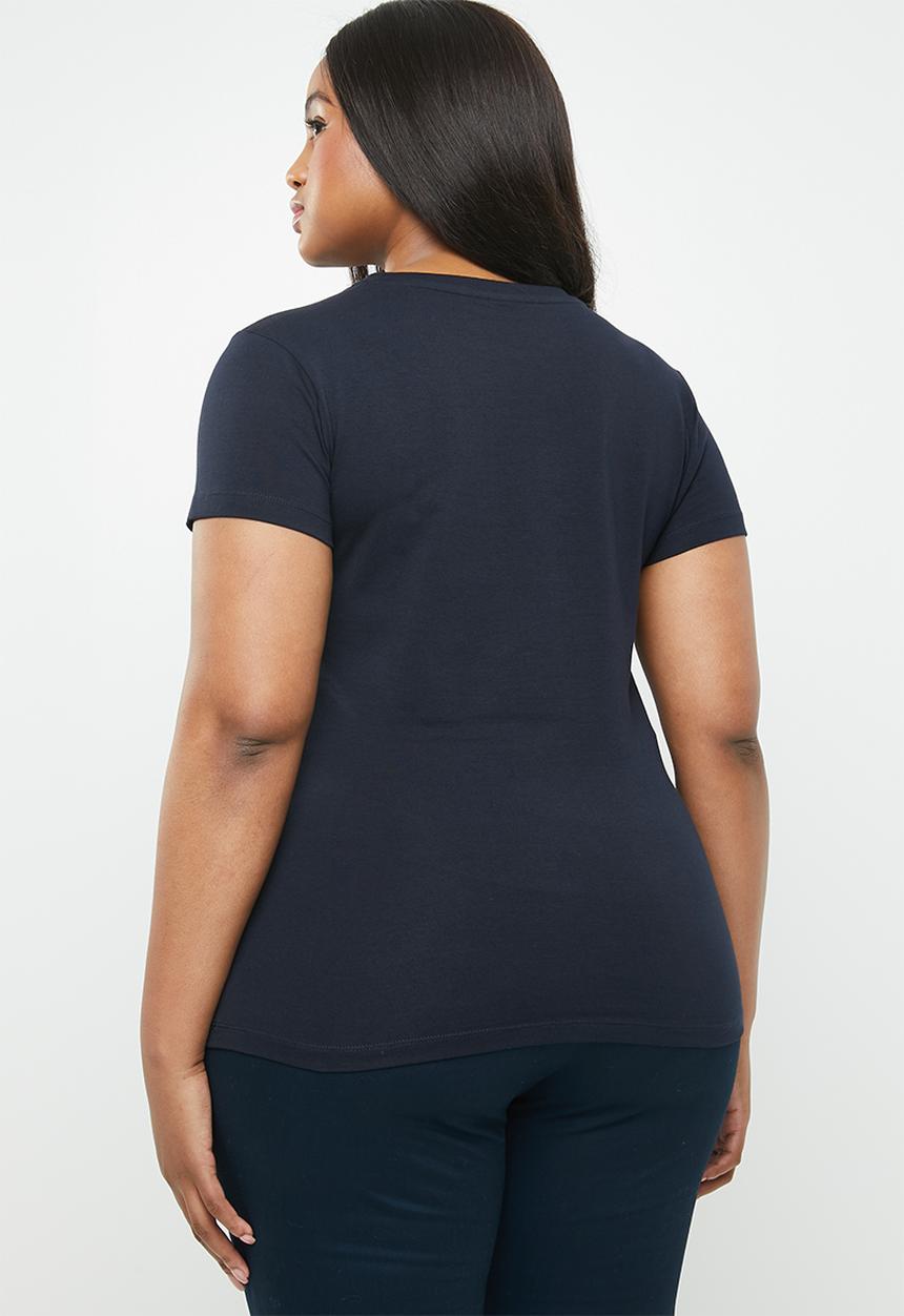POLO - Plus size allie short sleeve tee - navy