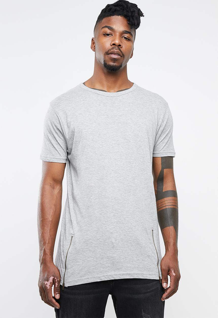 Brave Soul - Falcon crew neck tee - grey 