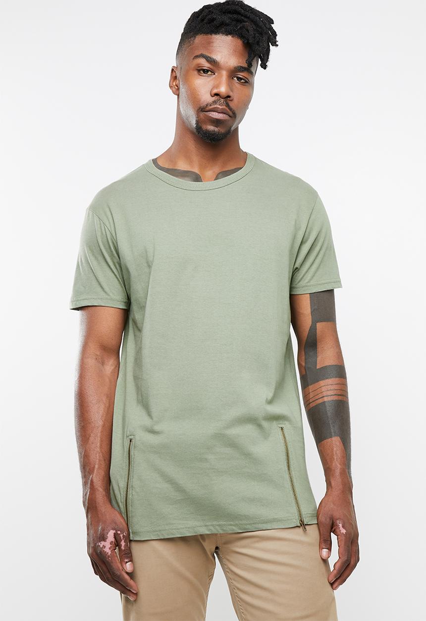 Brave Soul - Falcon crew neck tee - green