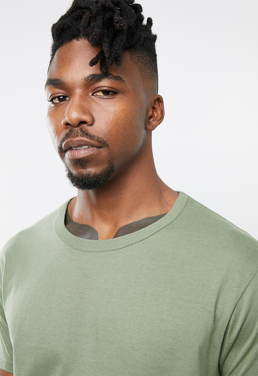 Brave Soul - Falcon crew neck tee - green