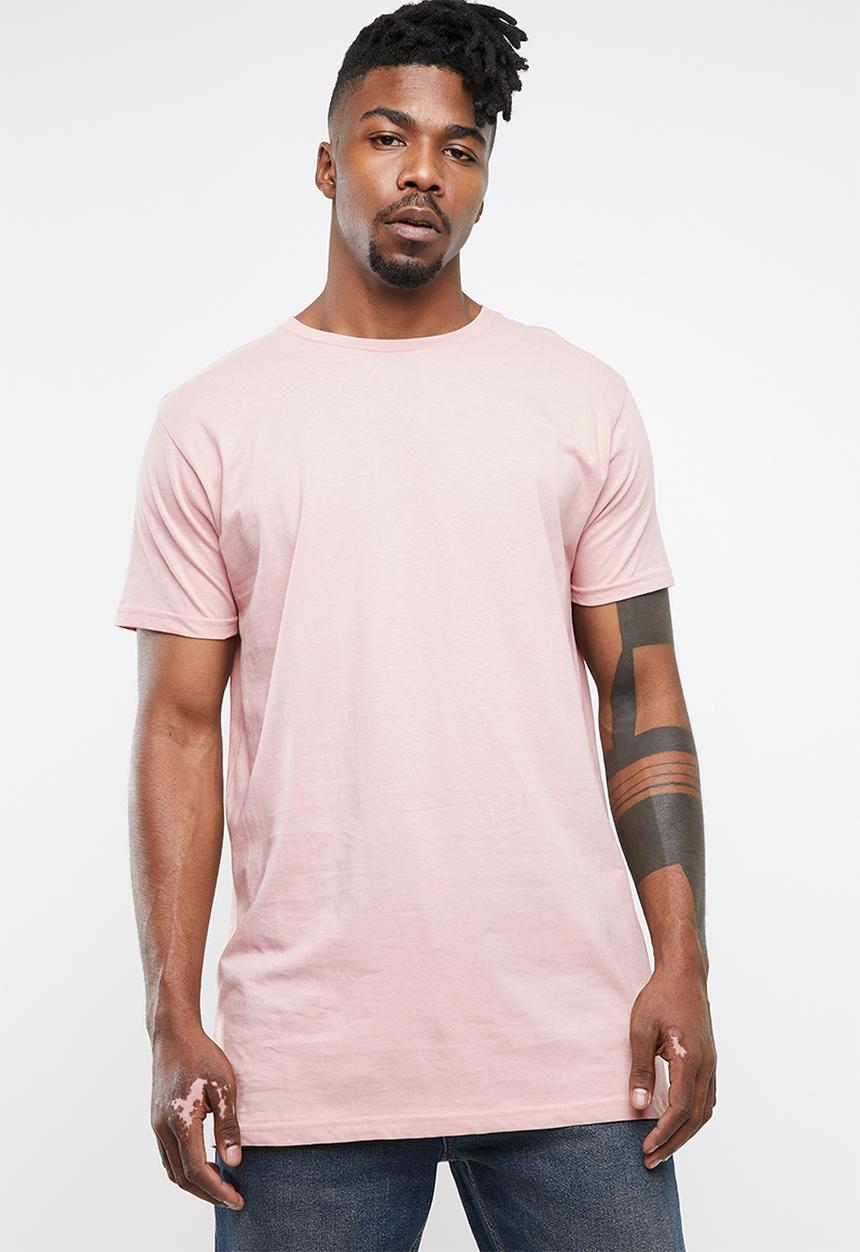 Brave Soul - Harrele longer length tee - pink