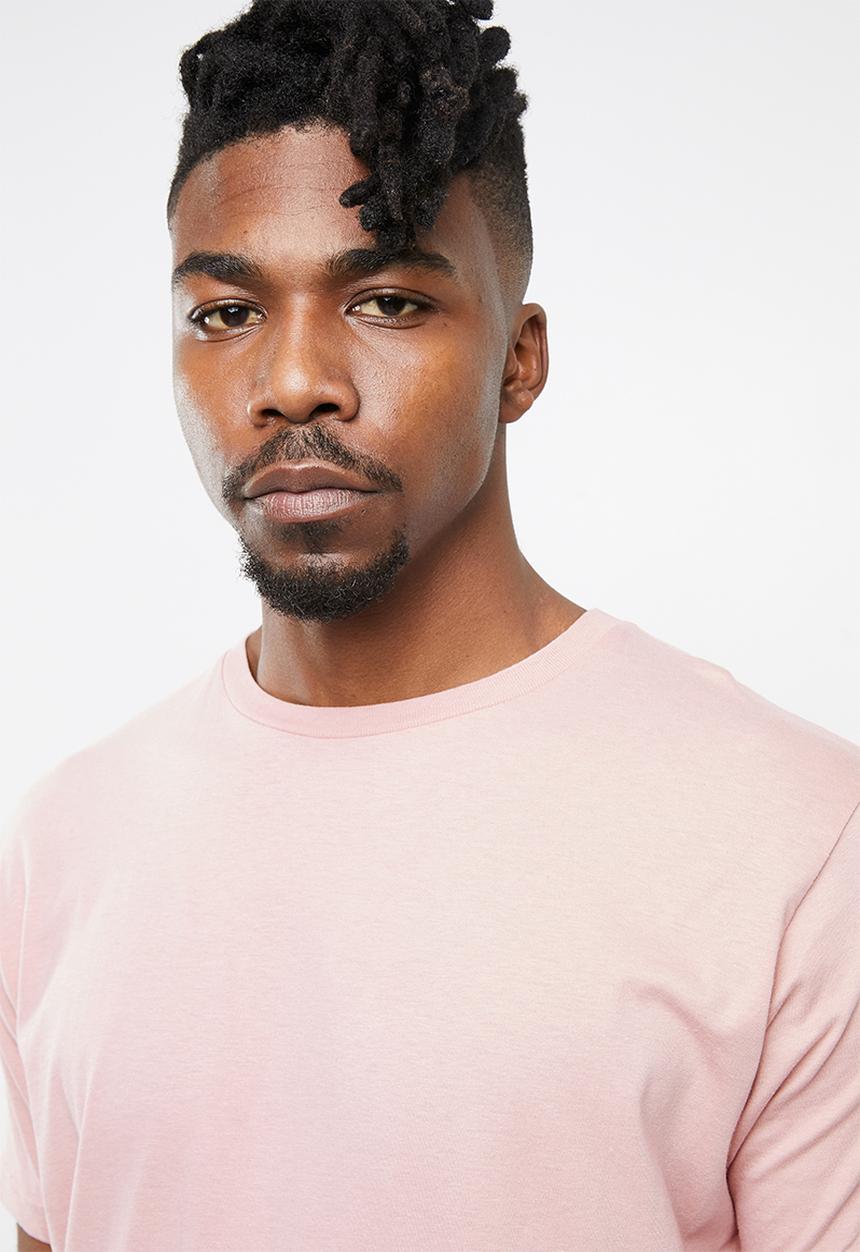 Brave Soul - Harrele longer length tee - pink