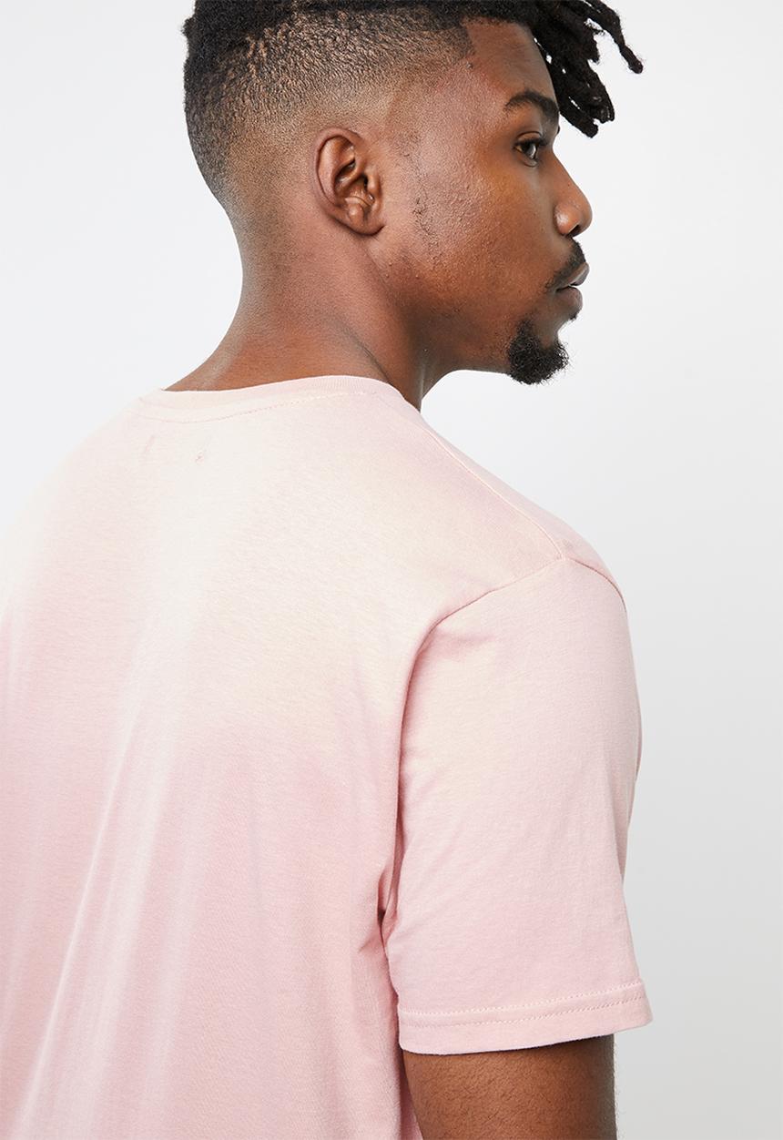 Brave Soul - Harrele longer length tee - pink