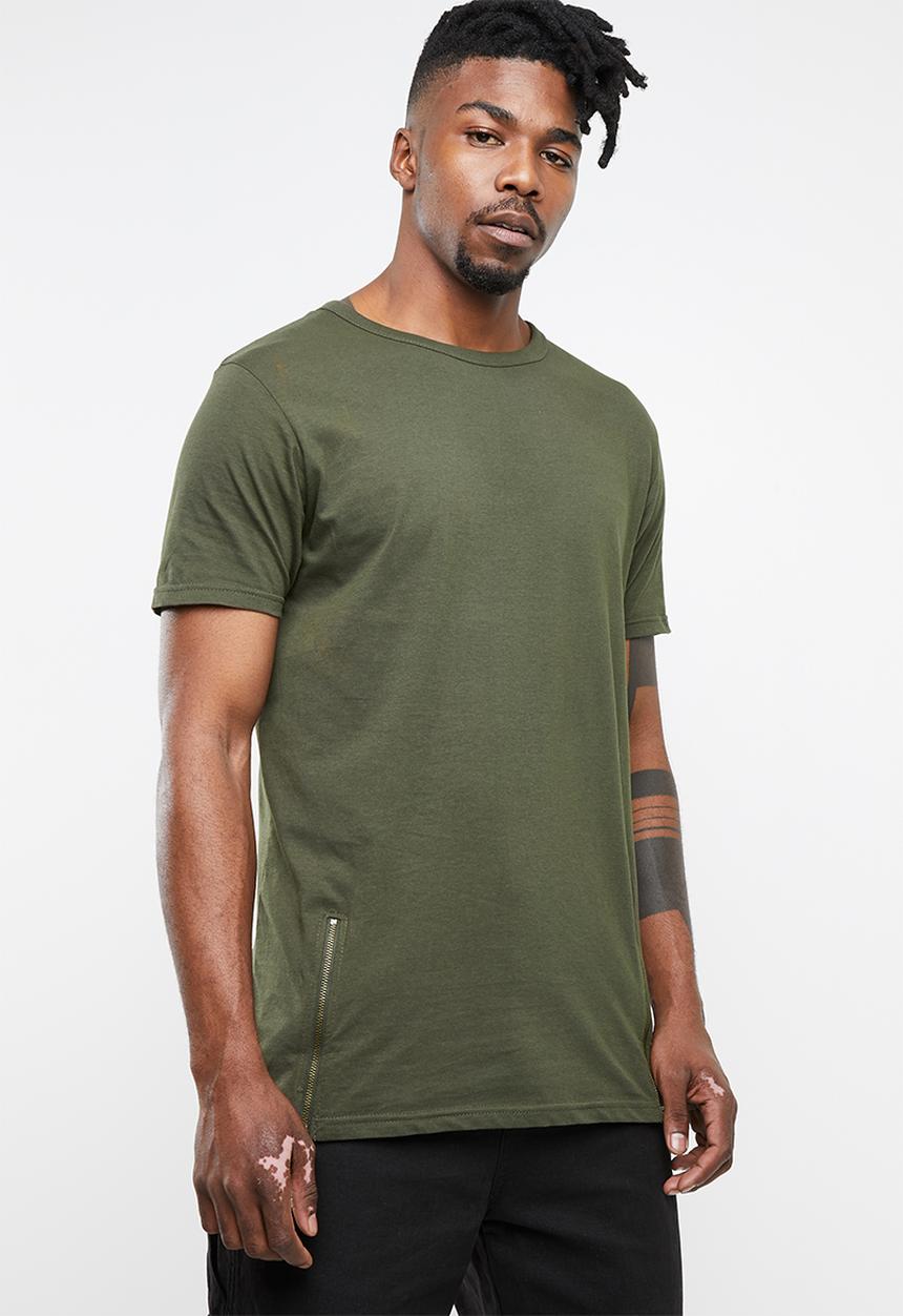 Brave Soul - Falcon crew neck tee - khaki
