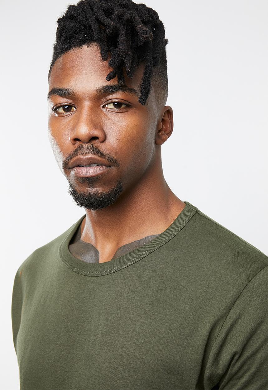 Brave Soul - Falcon crew neck tee - khaki